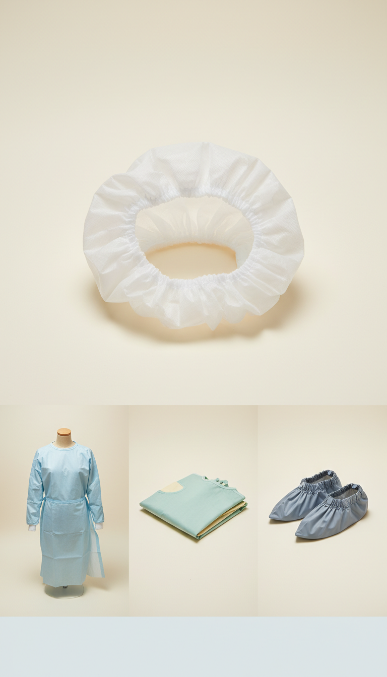Disposable Bouffant Cap in Breathable Mesh